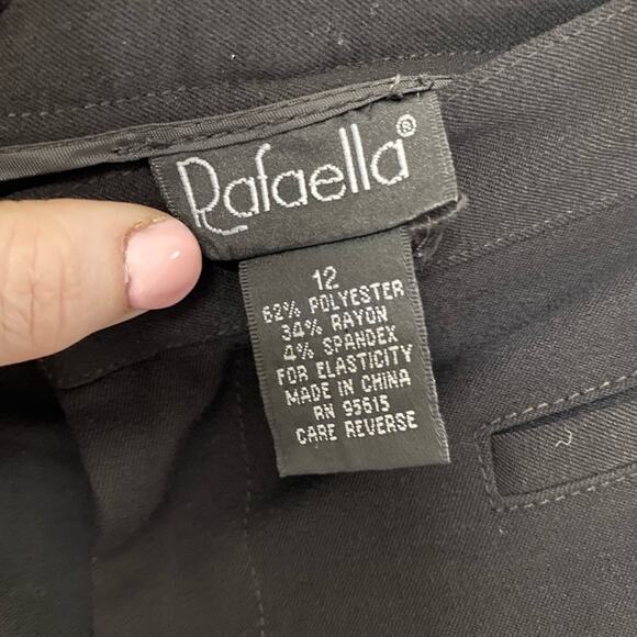 RAFAELLA • Black Classic Leg Dress Pants Slacks - Picture 3 of 5